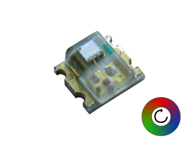 SMD RGB LED 0805 automatisch schneller Farbwechsel 20 Stück Modellbau KFZ 