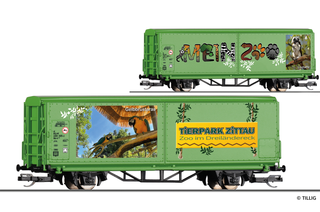 TILLIG 14853 START-Schiebewandwagen „Mein Zoo“ Spur TT