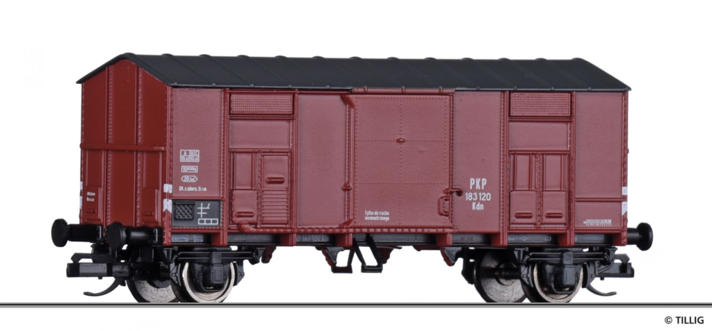 TILLIG 14881 Gedeckter Güterwagen der PKP Spur TT