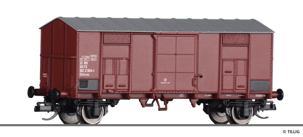 TILLIG 14892 Gedeckter Güterwagen der FS Spur TT