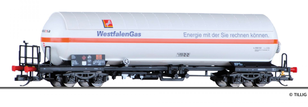 TILLIG 15042 Gaskesselwagen der WASCOSA / Westfalengas Spur TT