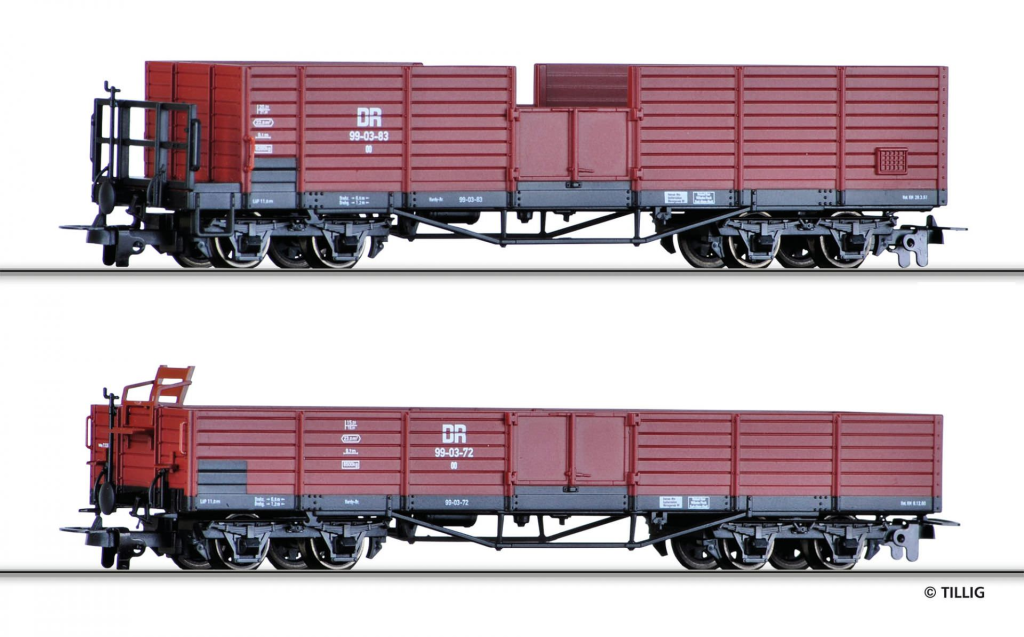 TILLIG 15921 Güterwagenset der DR Spur H0m
