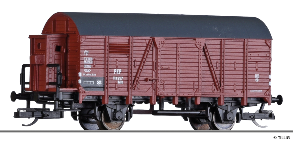 TILLIG 17120 Gedeckter Güterwagen der PKP Spur TT