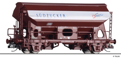 TILLIG 17563 Schwenkdachwagen „Südzucker“ der DB Spur TT