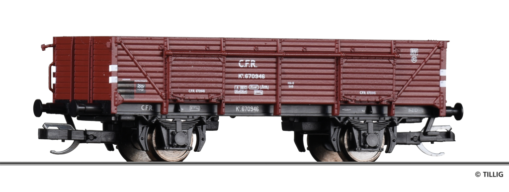 TILLIG 17634 Offener Güterwagen der CFR Spur TT