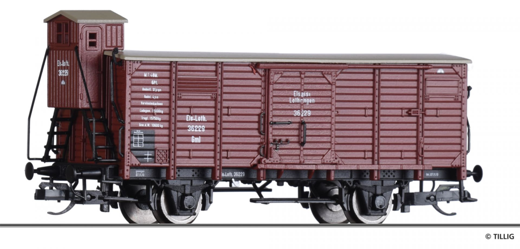 TILLIG 17921 Gedeckter Güterwagen der Eisenbahnen in Elsass-Lothringen Spur TT