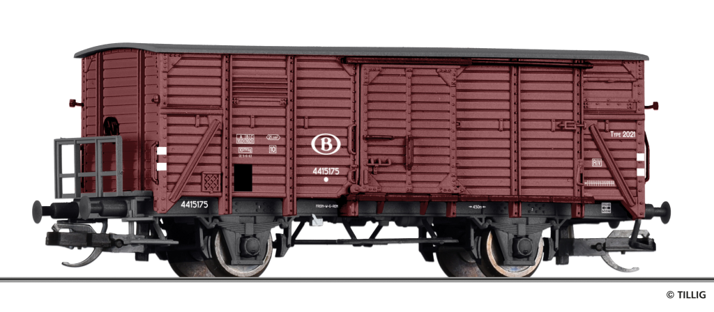 TILLIG 17934 Gedeckter Güterwagen SNCB Spur TT
