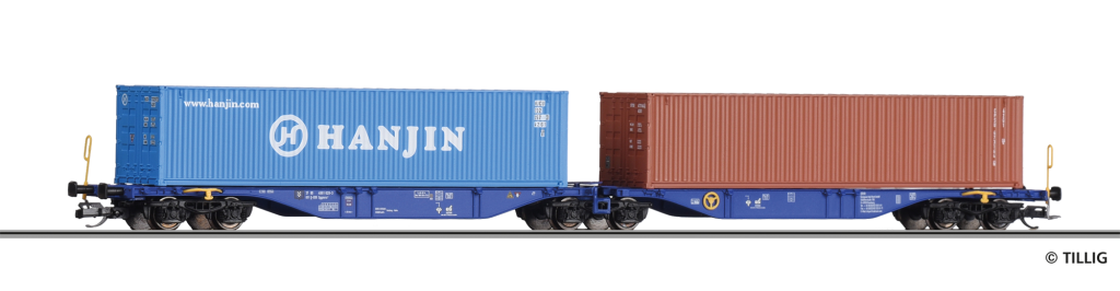 TILLIG 18065 Containertragwagen der ERR Spur TT