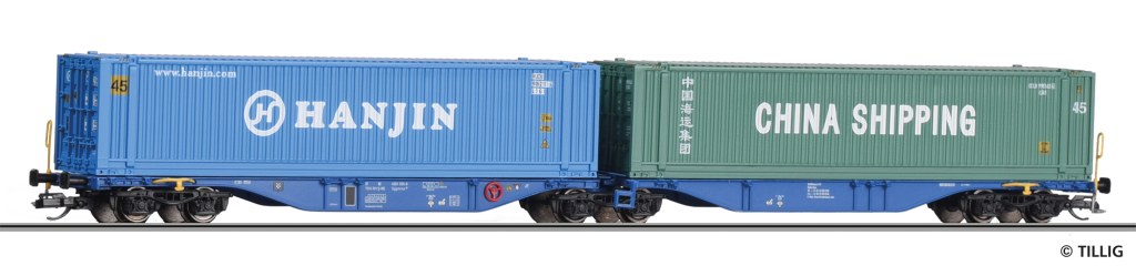 TILLIG 18066 Containertragwagen der Rail Re Lease B.V. (NL) Spur TT