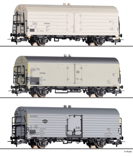 TILLIG 70052 Güterwagenset der DR, DB und MAV Spur H0