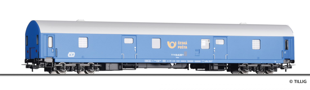 TILLIG 74961 Bahnpostwagen der CESKA POSTA Spur H0