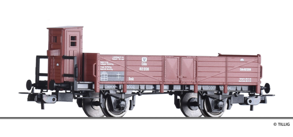 TILLIG 76761 Offener Güterwagen der K.P.E.V. Spur H0