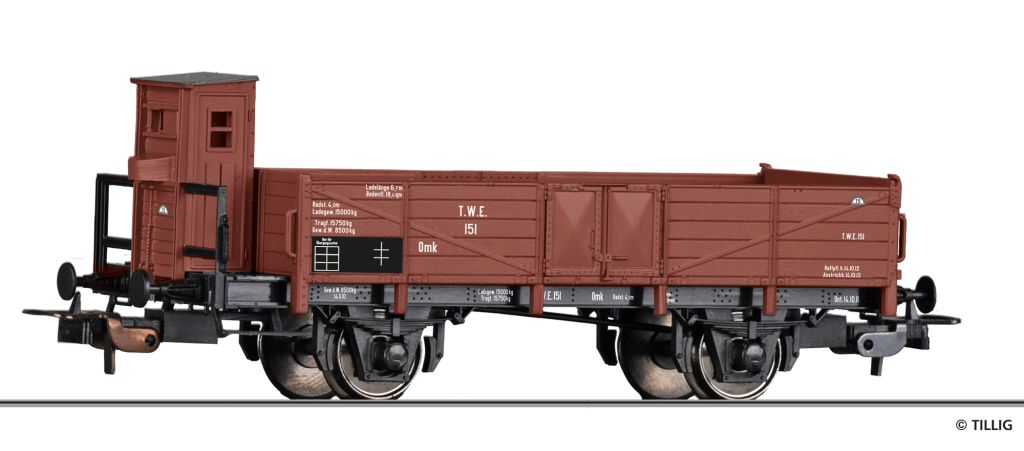 TILLIG 77010 Offener Güterwagen der Teutoburger Wald Eisenbahn (TWE) Spur H0