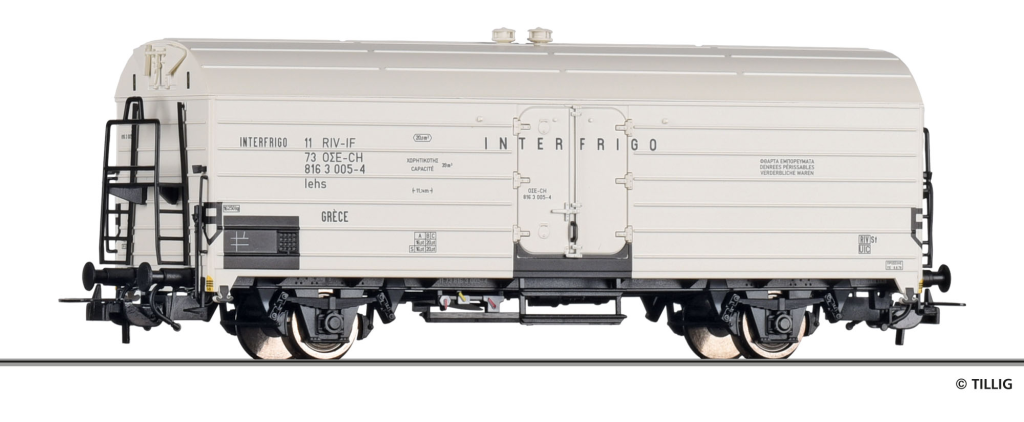 TILLIG 77039 Kühlwagen „Interfrigo“ der OSE Spur H0