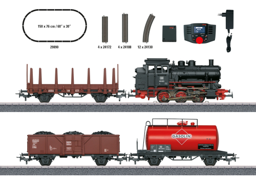 Märklin 029890 Digital-Startpackung Güterzug mit BR 89.0 Spur H0