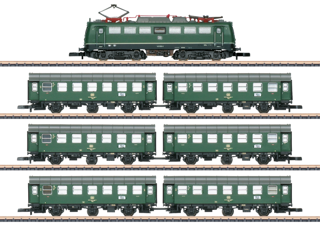 Märklin 081304 Zugpackung Ferienreisezug mit BR 140 Spur Z