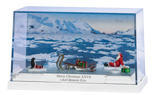 Busch 7629 Diorama Merry Christmas XXVII Auf dünnem Eis Spur H0