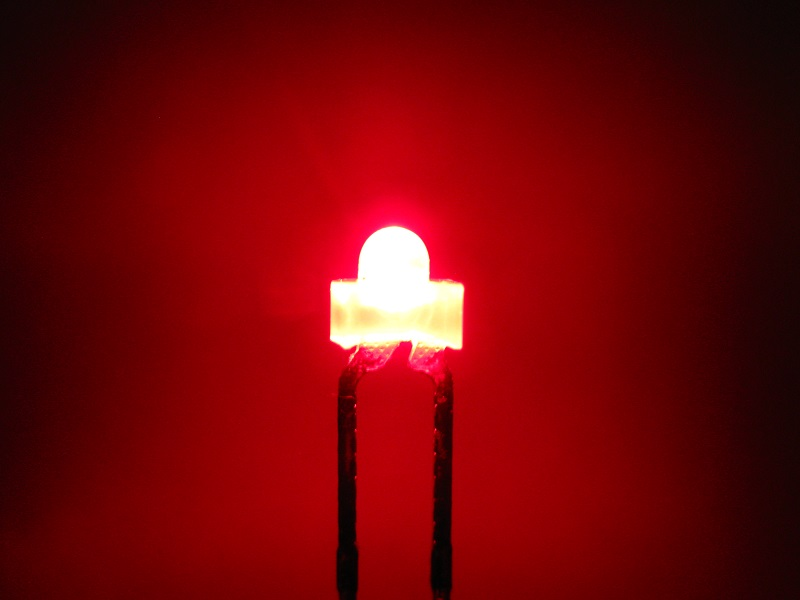 LED 1,8mm rot diffus eingefärbt