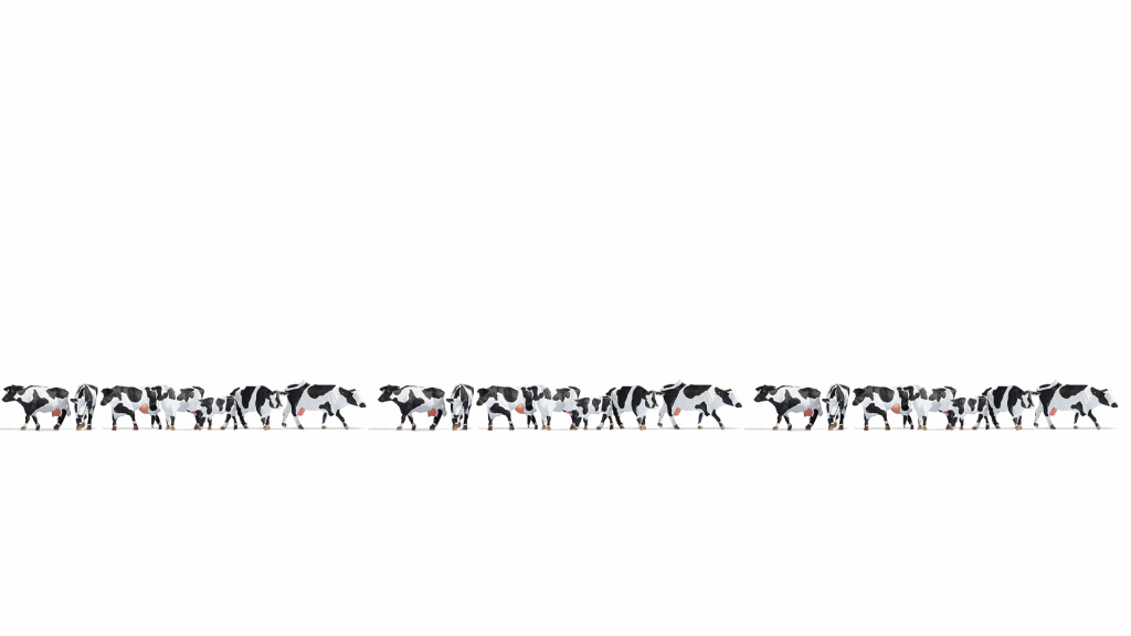 NOCH 16164 XL-Set „Kühe schwarz-weiß“ Spur H0