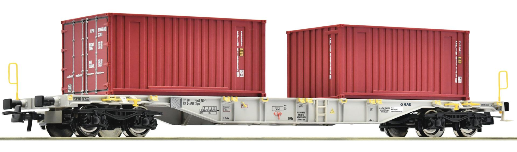ROCO 77345 Containertragwagen, AAE Spur H0
