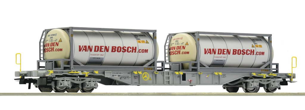 ROCO 77347 Containertragwagen, PKP Spur H0