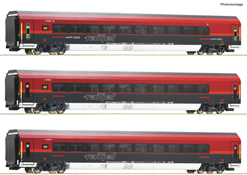 ROCO 74040 3er Set Railjet ÖBB DC