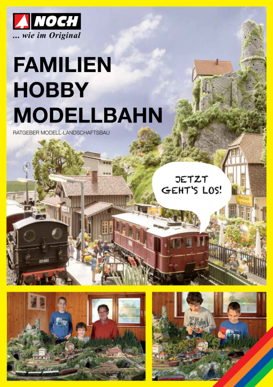 NOCH 71904 Ratgeber "Familien-Hobby Modellbahn" Deutsch, 120 Seiten (Werbemittel W1809)