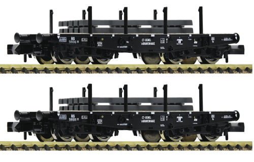 Fleischmann 845608 2-tlg. Set: Schwerlast-Flachwagen NS Spur N