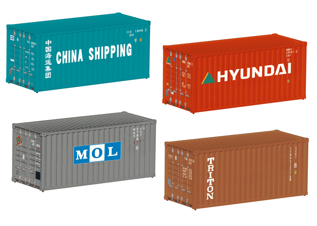 Märklin 076553 Container-Set 20ft. Spur H0