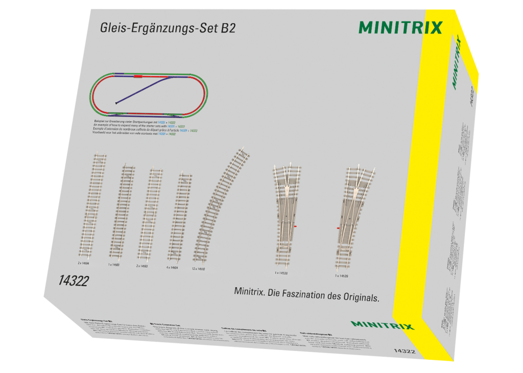 Trix T14322 Gleis-Ergänzungs-Set B2 Spur N