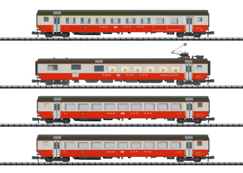 Trix T18720 Schnellzugwagen-Set Swiss Express Teil 1 Spur N