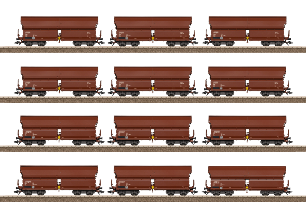 Trix T24968 Display Schwenkdachwagen Bauart Tals 968 Spur H0