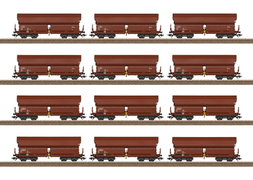 Trix T24968 Display Schwenkdachwagen Bauart Tals 968 Spur H0