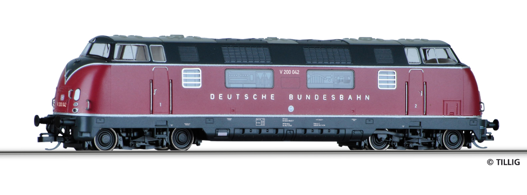 TILLIG 02508 Diesellokomotive der DB Spur TT