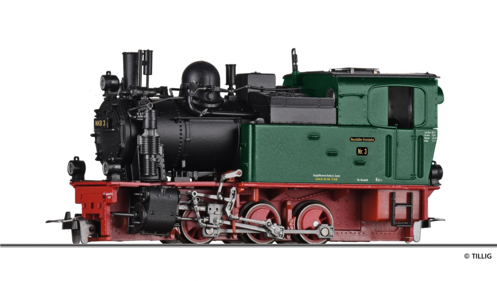 TILLIG 02924 Dampflokomotive der NKB Spur H0m