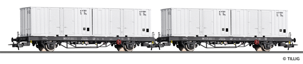 TILLIG 70056 Güterwagenset der Deutschen Post Spur H0