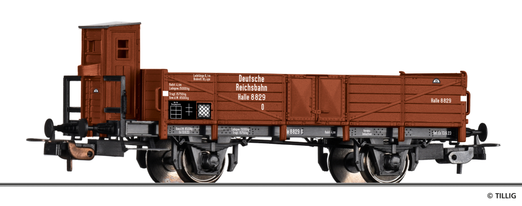 TILLIG 77050 Offener Güterwagen der DRG Spur H0