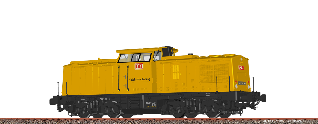 BRAWA 41708 Diesellok BR 203 DB AG Spur H0