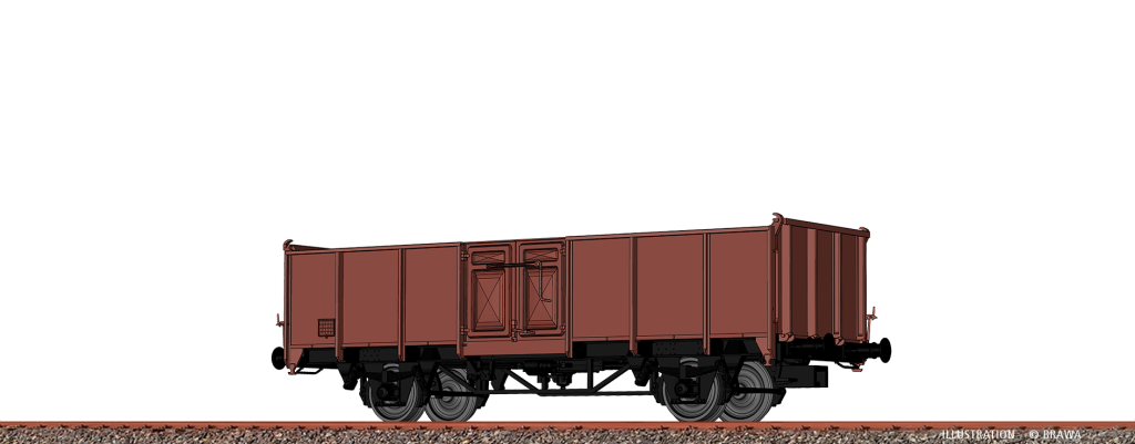 BRAWA 50072 Offener Güterwagen .E SNCB Spur H0