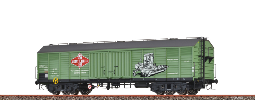 BRAWA 50410 Gedeckter Güterwagen Gags- v Fortschritt DR Spur H0