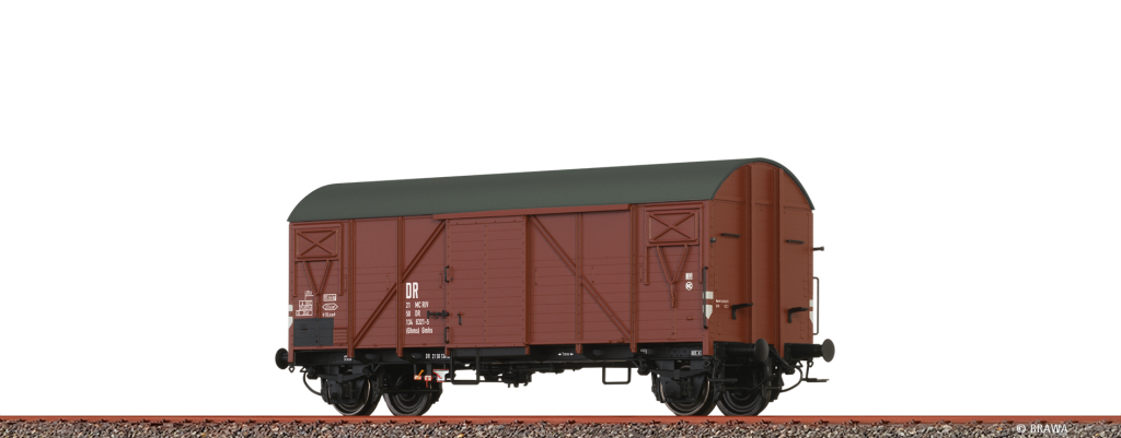 BRAWA 50726 Gedeckter Güterwagen Gmhs DR Spur H0