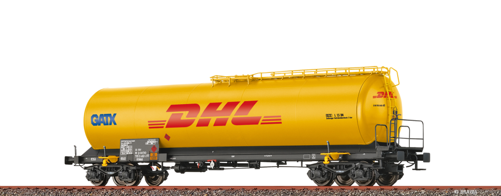 BRAWA 50808 Neubaukesselwagen Uia DHL GATX Spur H0