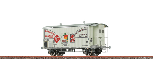 BRAWA 50972 Gedeckter Güterwagen K2 Salmenbräu/ Löwenbräu SBB Spur H0