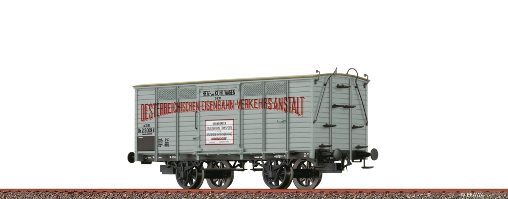 BRAWA 50976 Gedeckter Güterwagen Gb OEVA k.k.St.B. Spur H0