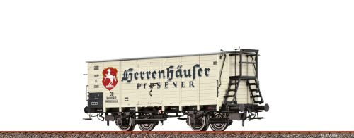 BRAWA 50986 Gedeckter Güterwagen G10 Herrenhäuser DB Spur H0