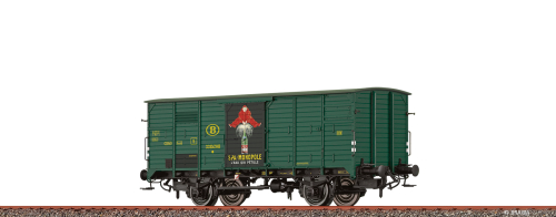 BRAWA 50995 Gedeckter Güterwagen SPA Monopole SNCB Spur H0
