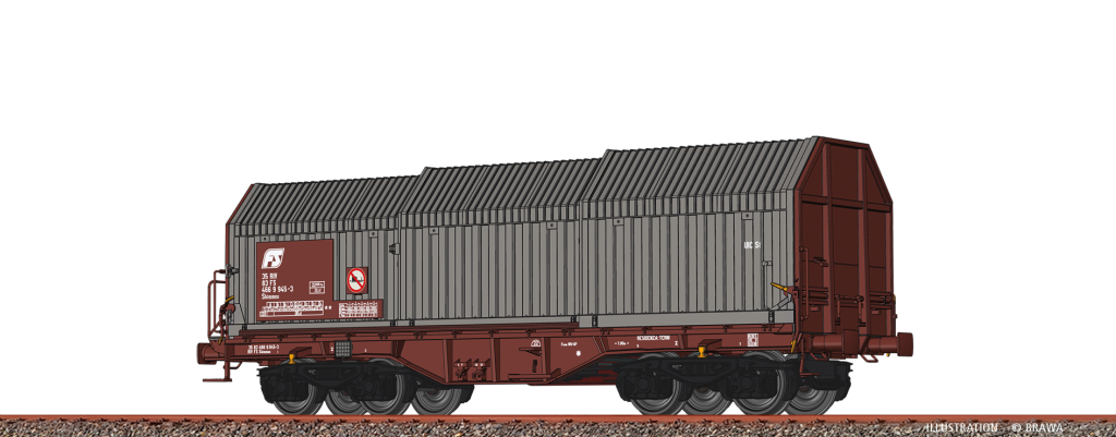 BRAWA 51011 Teleskophaubenwagen Shimmns FS Spur H0