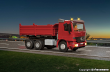 Viessmann 8001 CarMotion Basis Startset Mercedes Benz ACTROS Muldenkipper mit Rundumleuchten rot Spur H0