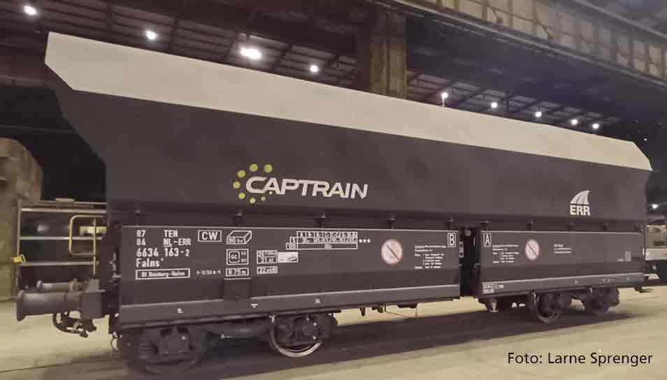 PIKO 40718 Schüttgutwagen Falns Captrain VI Spur N