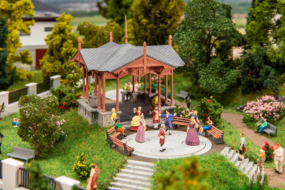 FALLER 130655 Musikpavillon mit tanzenden Figuren Spur H0